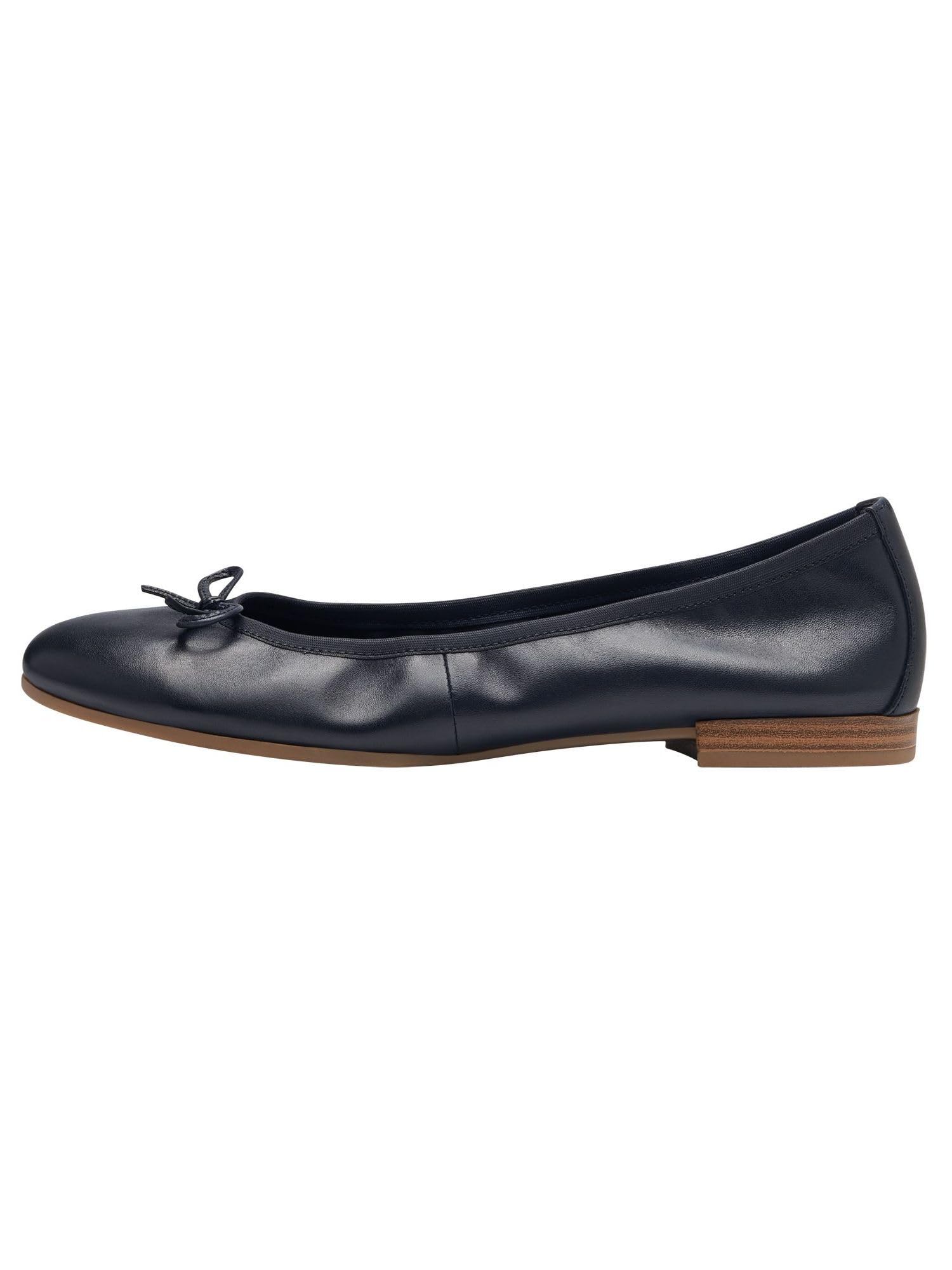 Tamaris Damen Ballerina Leder weiß 1-1-22116-41-110