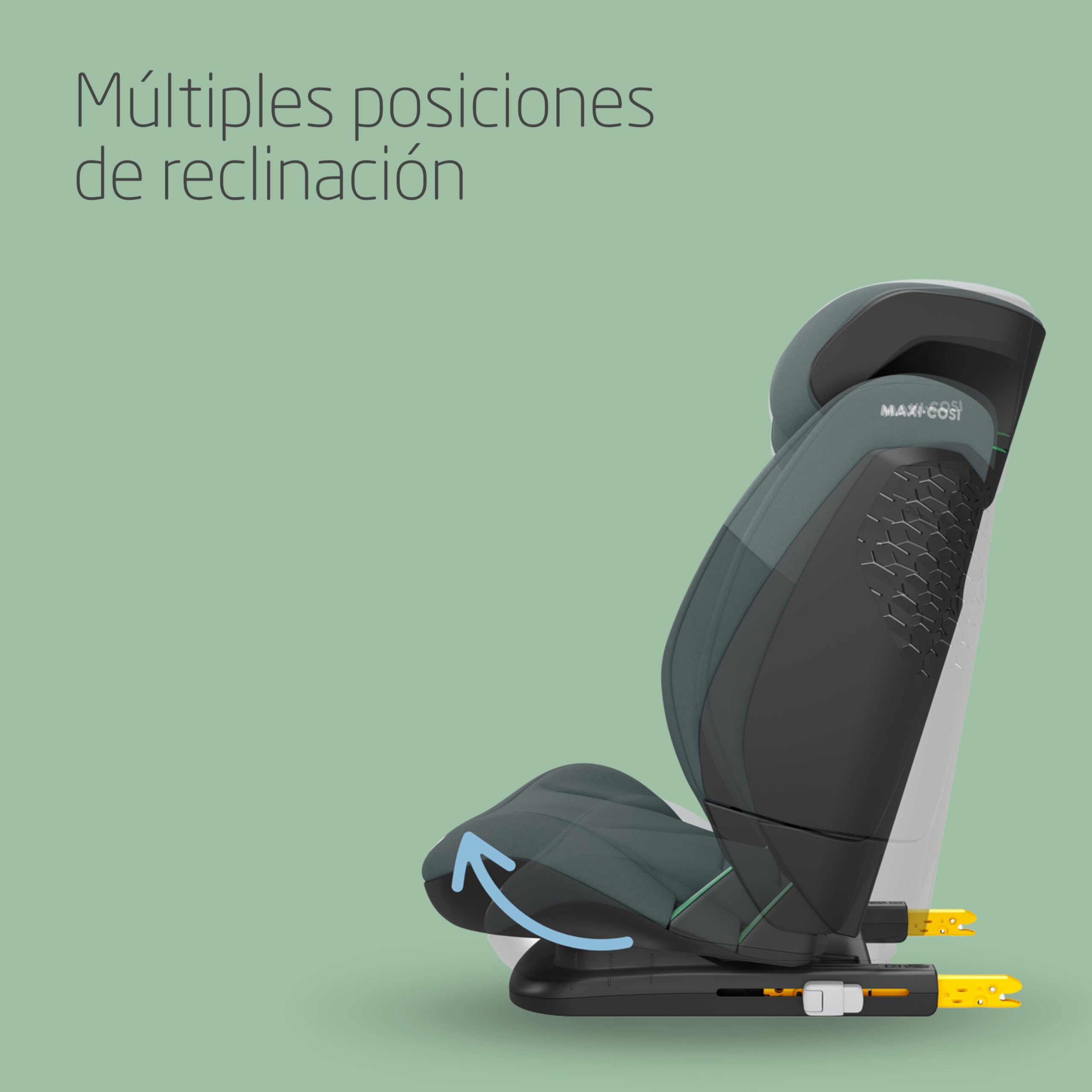 Maxi-Cosi RodiFix S i-Size, Silla Coche Niño, 100-150 cm, 3,5-12 Años, 3 Posiciones, Silla Coche ISOFIX, Alto/Ancho Ajustables, Protección Contra Impactos Laterales G-CELL, AirProtect, Tonal Graphite