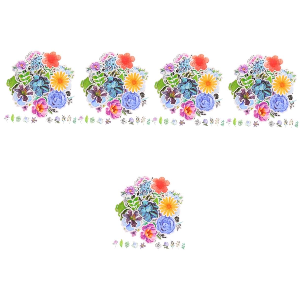 DOITOOL 5 Sätze Aufkleber Für Journaling Und Scrapbooking Rubbelkarten-aufkleber Wiederverwendbare Aufkleber Scrapbooking Sticker Scrapbook Stickers Sammelalbum Liefert 100 Stück * 5