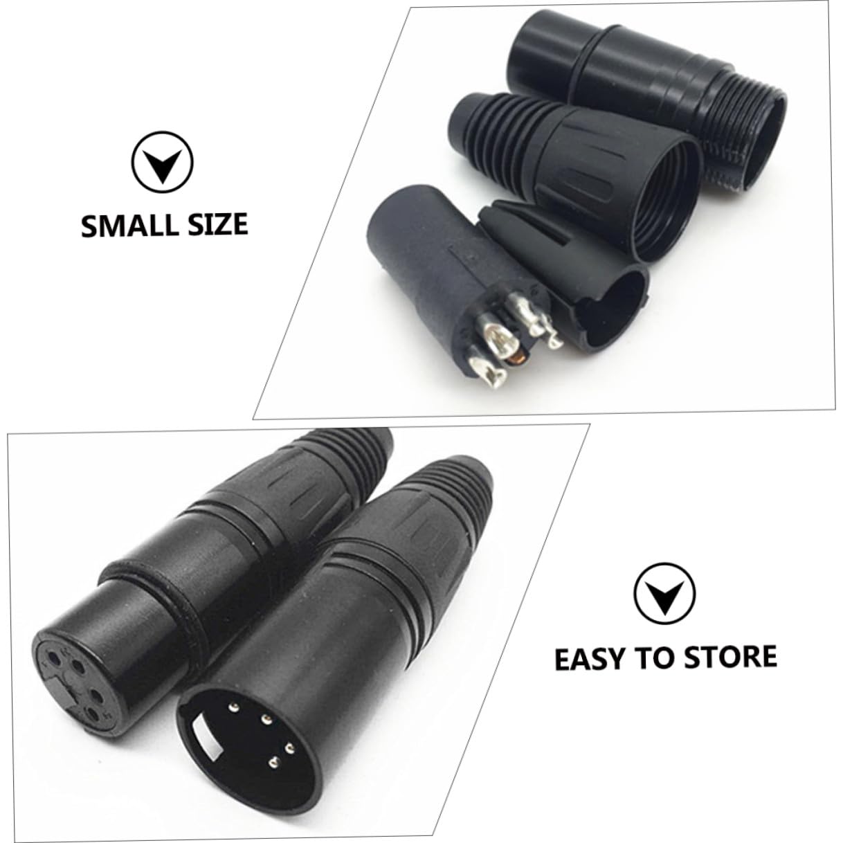 DOITOOL 16 Pezzi Connettori Xlr Pin Maschio Saldati per Microfono Ricambio Audio per Microfono e Console Mixer Compatibili con Jack