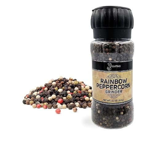 Miniatura 4 de PONTINO Molinillo de pimienta arcoíris de 11 oz (311 g)  Condimento para cocinar  Para condimentar todos tus platos  Perfecto para carnes a la