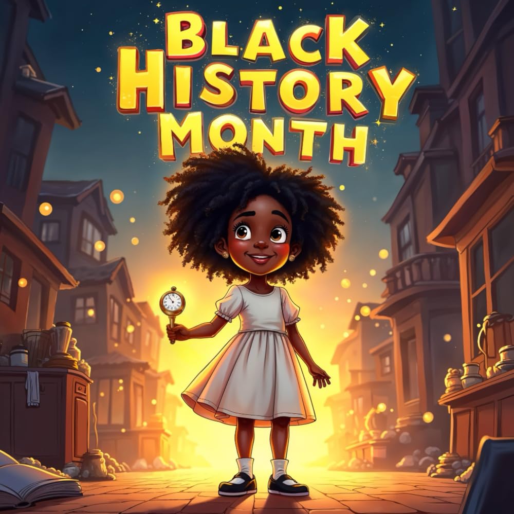 Black history month Nora's Journey Through Time stories book for kids