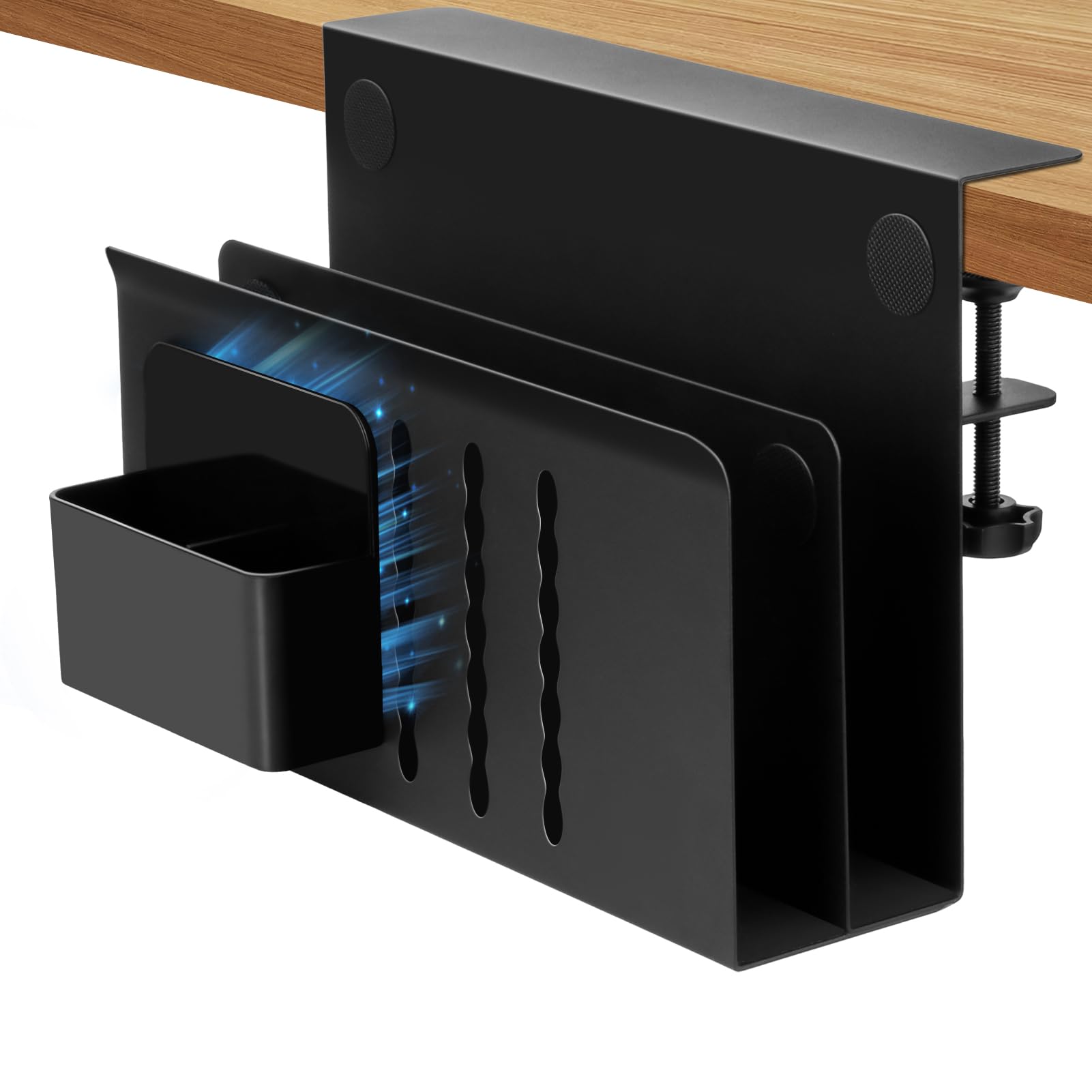 Snapklik.com : QLoztyse Desk Side Storage - 2 Tier Hanging No Drill ...