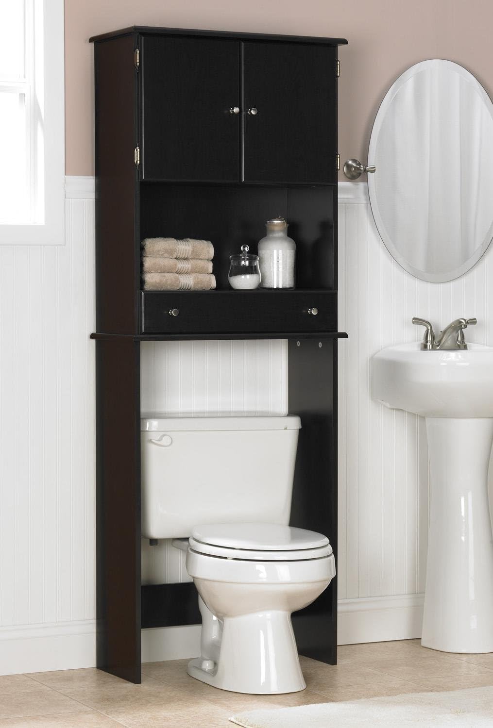 Amazon.com: Ameriwood Over The Toilet Cabinet : Home & Kitchen