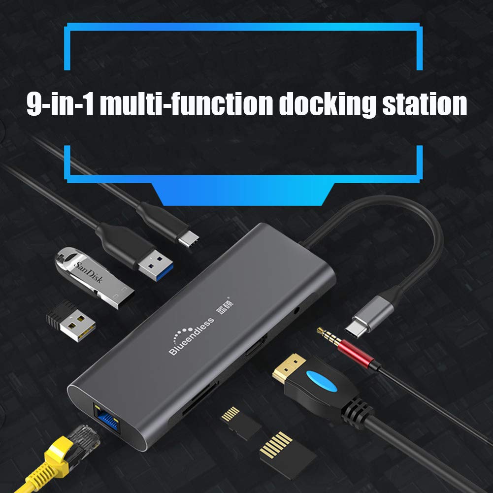 Amazon.co.jp: ミニ ドッキングステーション、Type-C拡張ドック4K HDMI