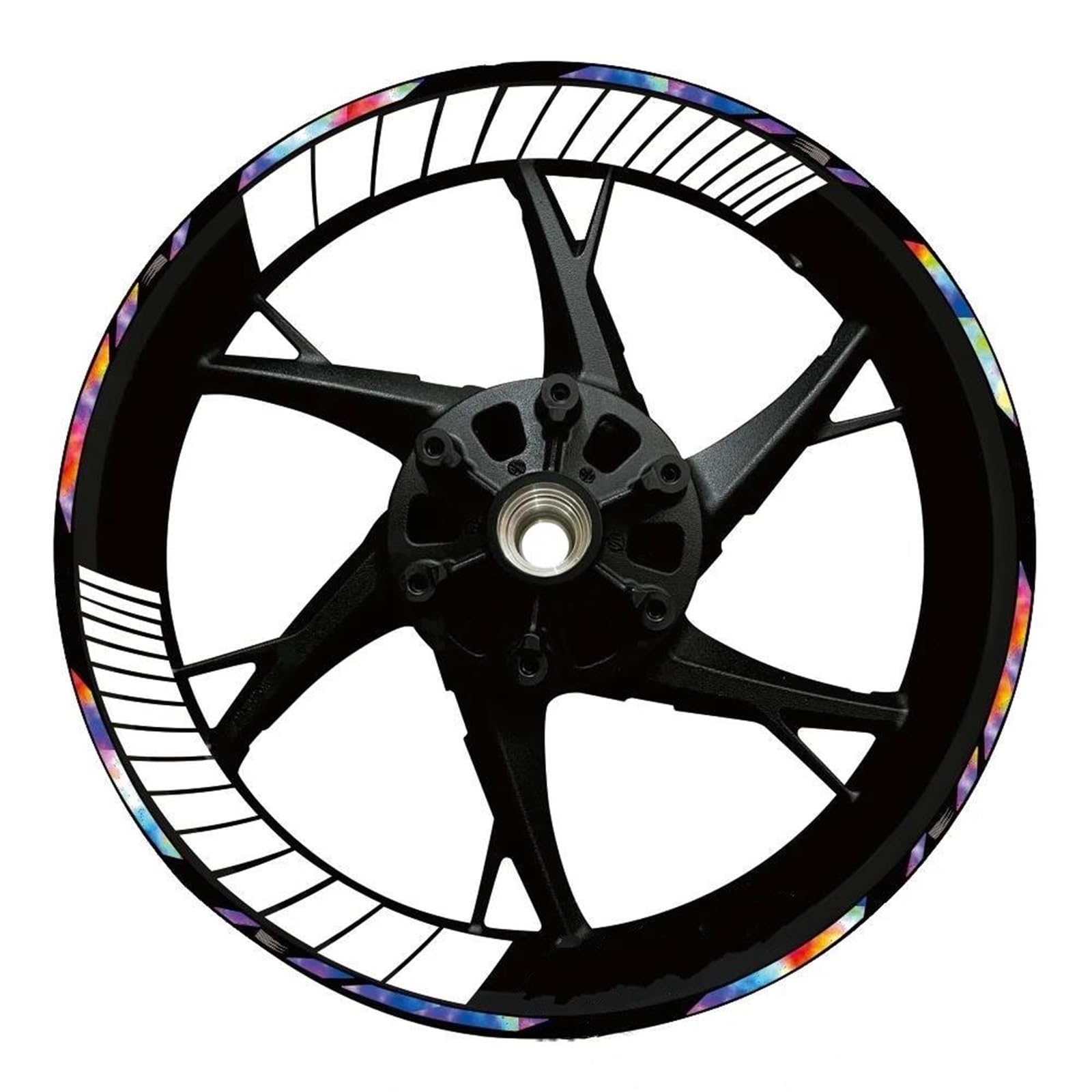 Wheel Stickers Motorcycle Wheel Reflective Decal for for Ninja 650 400 for Versys 17″ Stripe Tape Sticker Rim Stickers Hub Decals Rim Reflective Decal