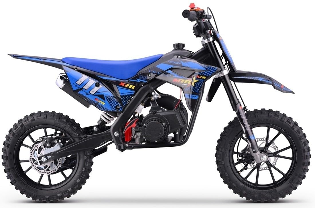 Minimoto de gasolina Minicross XZR AZUL para niños