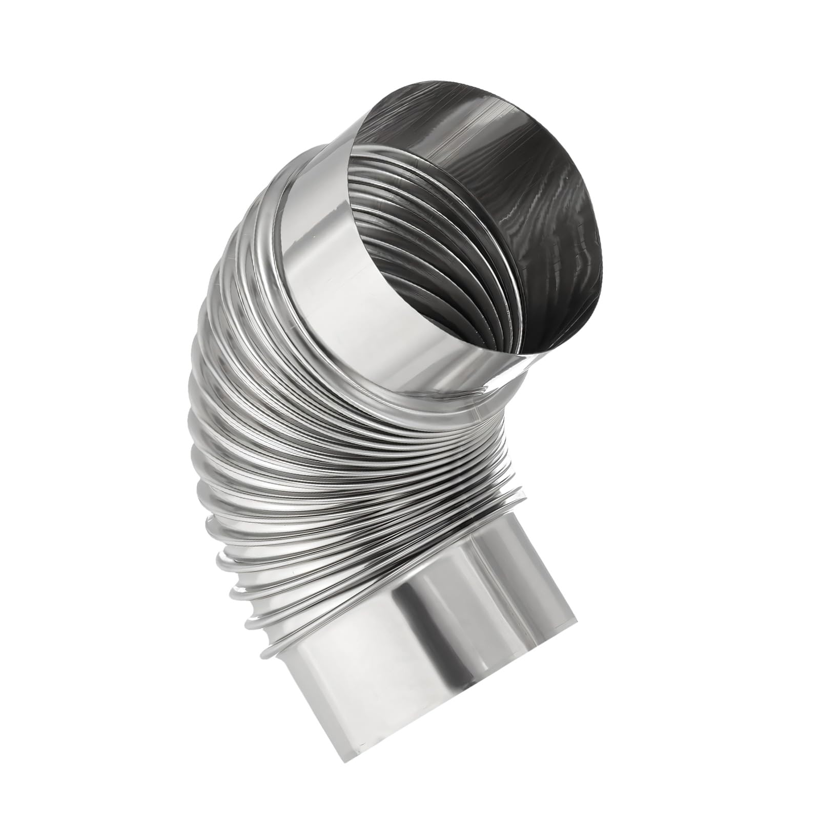 Weather Resistant Stainless Steel 90 Degree Ventilation Pipe Bend for Outdoor Camping and Household Usage Leak Proof Duct Elbow