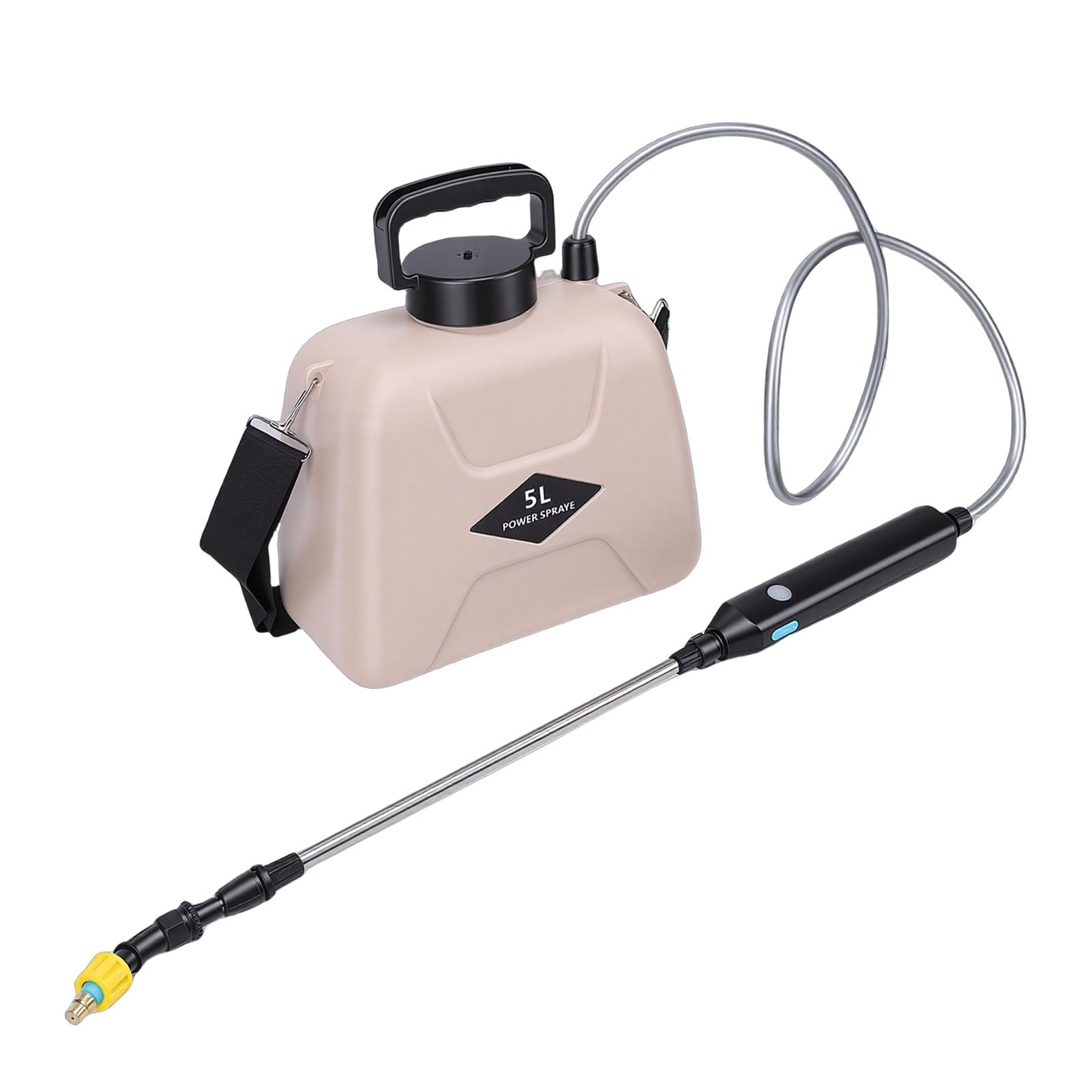 YDuupxe Spruzzatore da Giardino a Batteria, 1,32 Galloni, 3 velocità