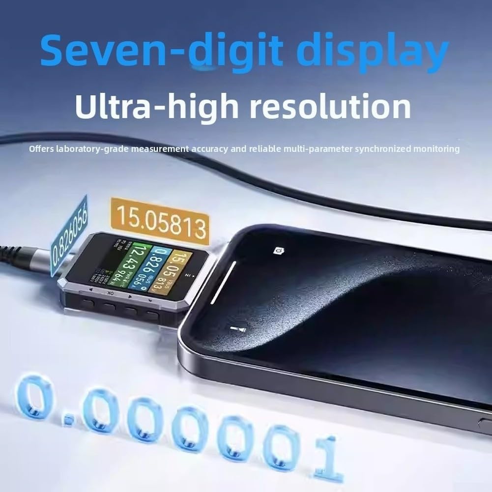 USB C Messgerät 240W für e-marker Chip Tester Digital USB C Messgerät