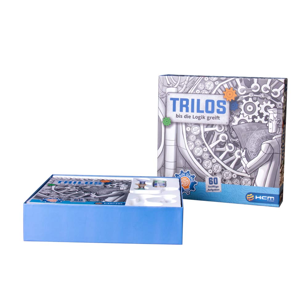 HCM Kinzel Trilos Gioco Di Logica E Puzzle Per 1 Giocatore - 60 Sfide Con Incastri E Colori, Da 6 Anni In Su