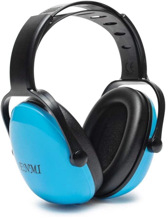 Earmuffs Ear Defenders Hearing Protection for Kids,Babies Children 3 Months+ More Comfortable for Outdoor Travelling Leaning Rest (Blue)