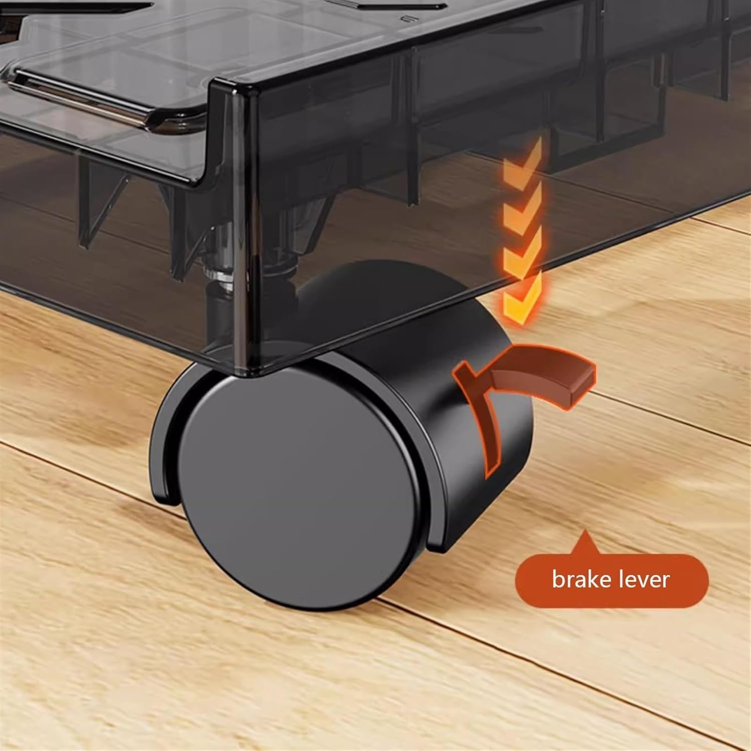 Soporte rodante, | Móvil de torre ajustable for PC con CPU y 4 ruedas giratorias que se adapta a la mayoría de las computadoras(Clear)