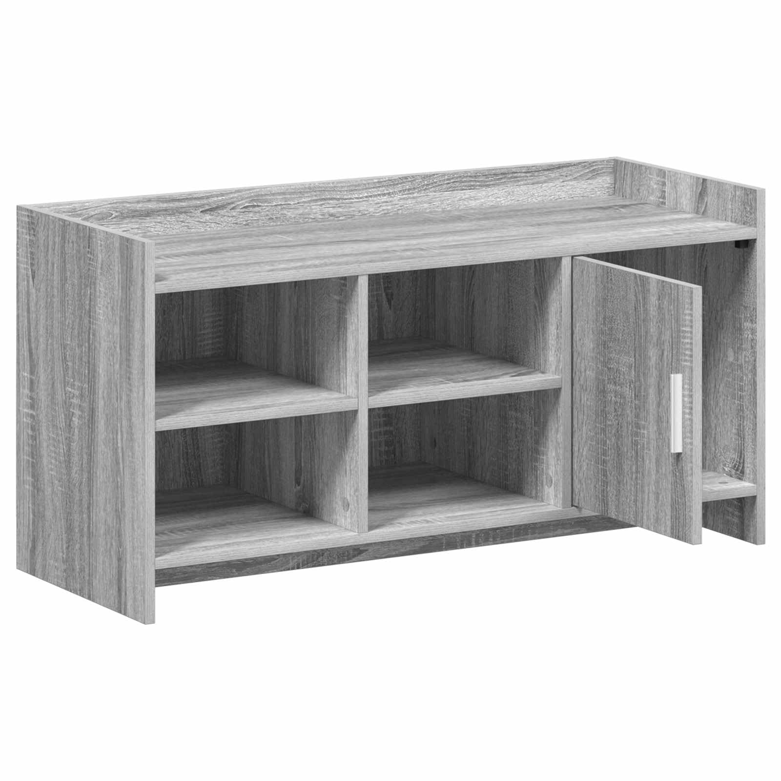 Szafka na buty Sonoma z drzwiami szara 100 x 39,5 x 51 cm