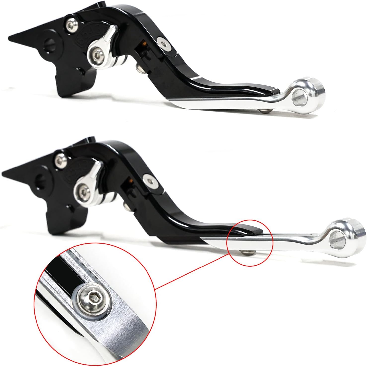 Motorcycle Brake Clutch Levers Folding Extendable Adjustable CNC Levers Compatible with YZF R6 1999-2004 YZF R1 2002-2003 YZF600R Thundercat FZ1 Fazer 2001-2005