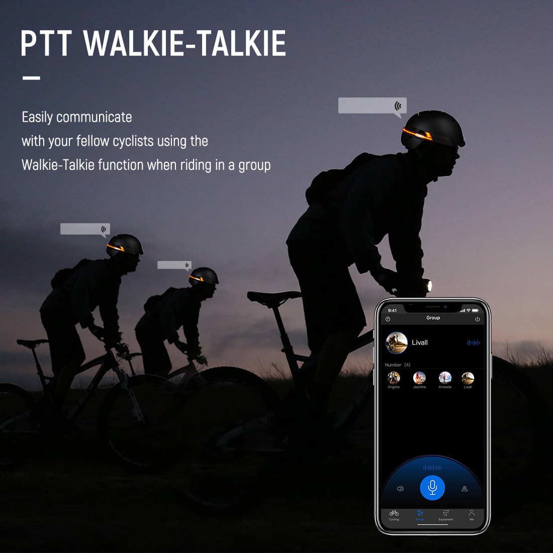 LIVALL Casco Bicicleta Inteligente con Luz, Casco Bluetooth con Altavoz y Micrófono, Casco Patinete Electrico Adulto Hombre Mujer, Sistema de Control Remoto y Alarma SOS