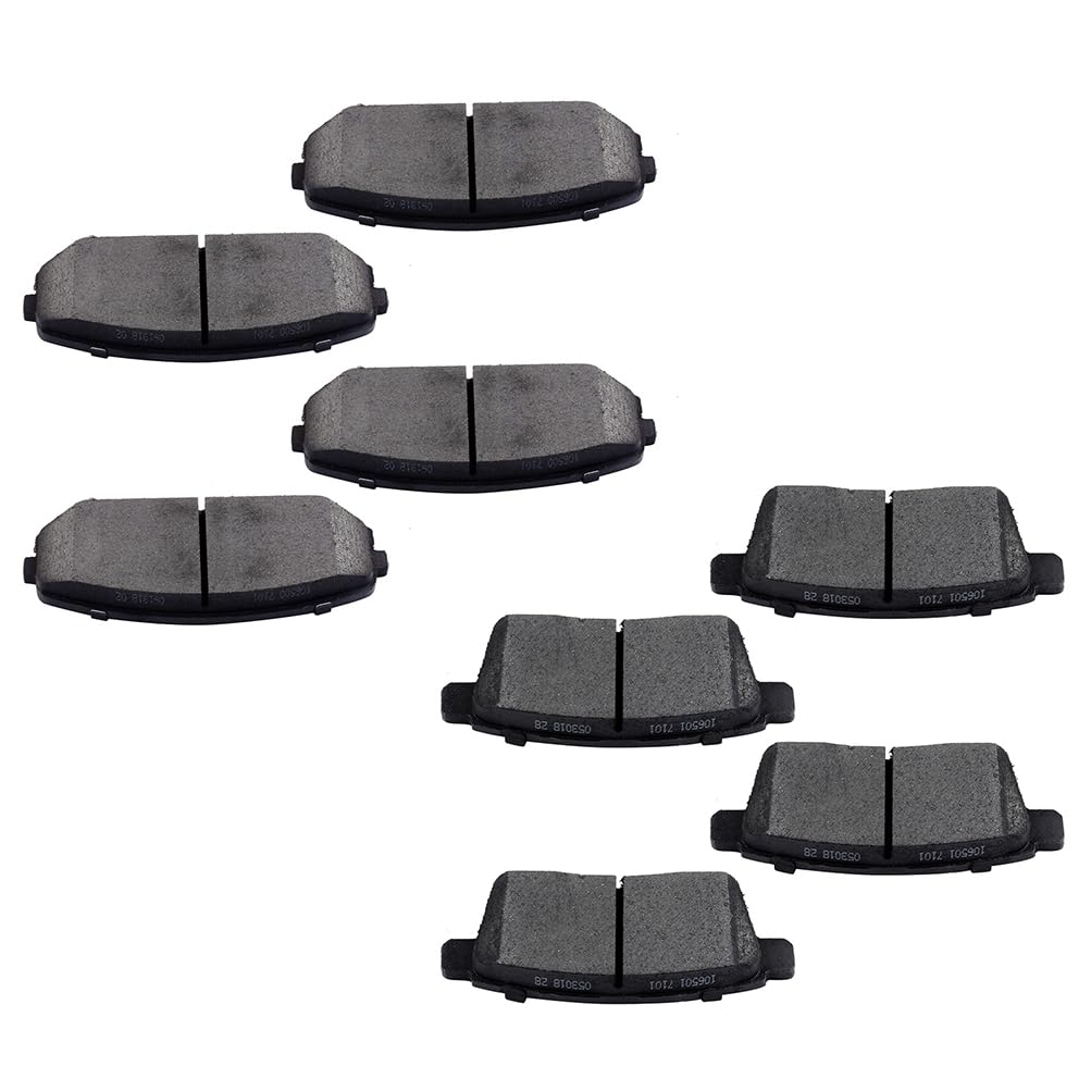 cciyu D1259 D1258 Ceramic Front Rear Brake Pad Set Fit For 2007-2010 For Ford Edge,2007-2010 For Lincoln MKX,2007-2012 For Mazda CX-7,2007-2015 For Mazda CX-9