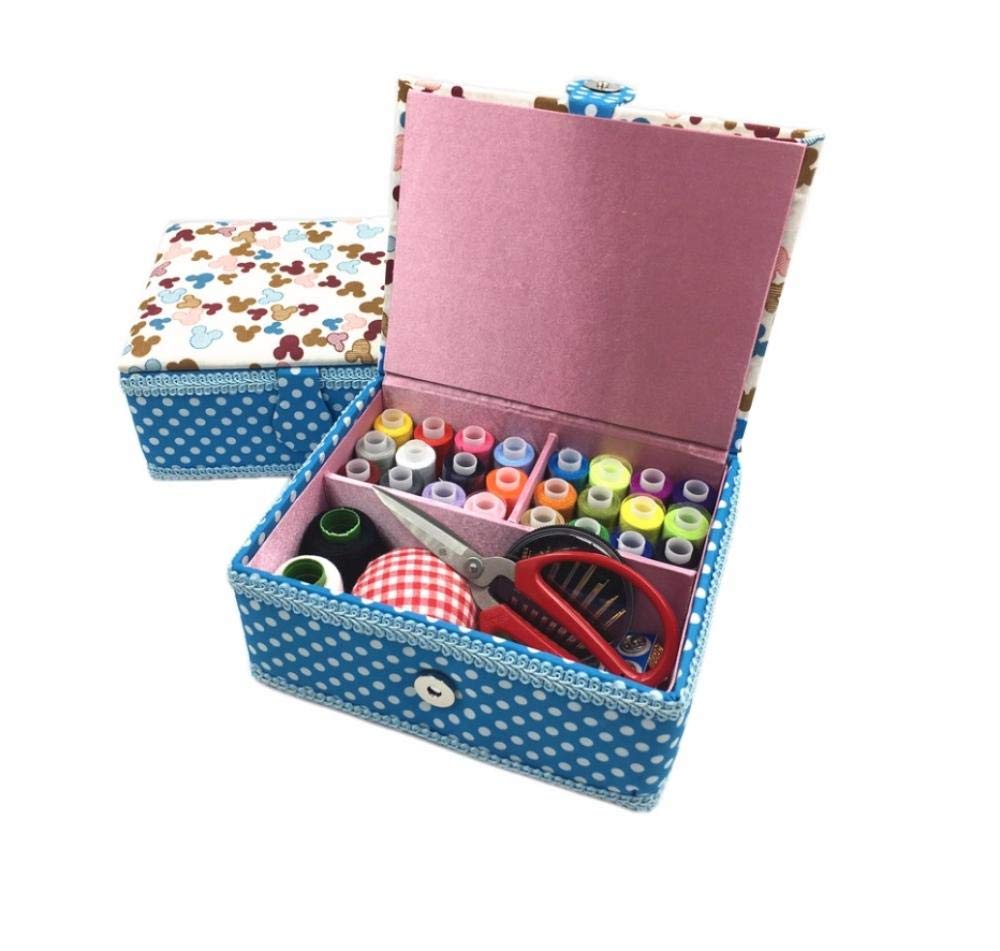 Boîte à Couture Organisateur – 28x19x15,5 Cm – Polyester Imperméable, Multiples Poches – Pour Rangement Accessoires Couture