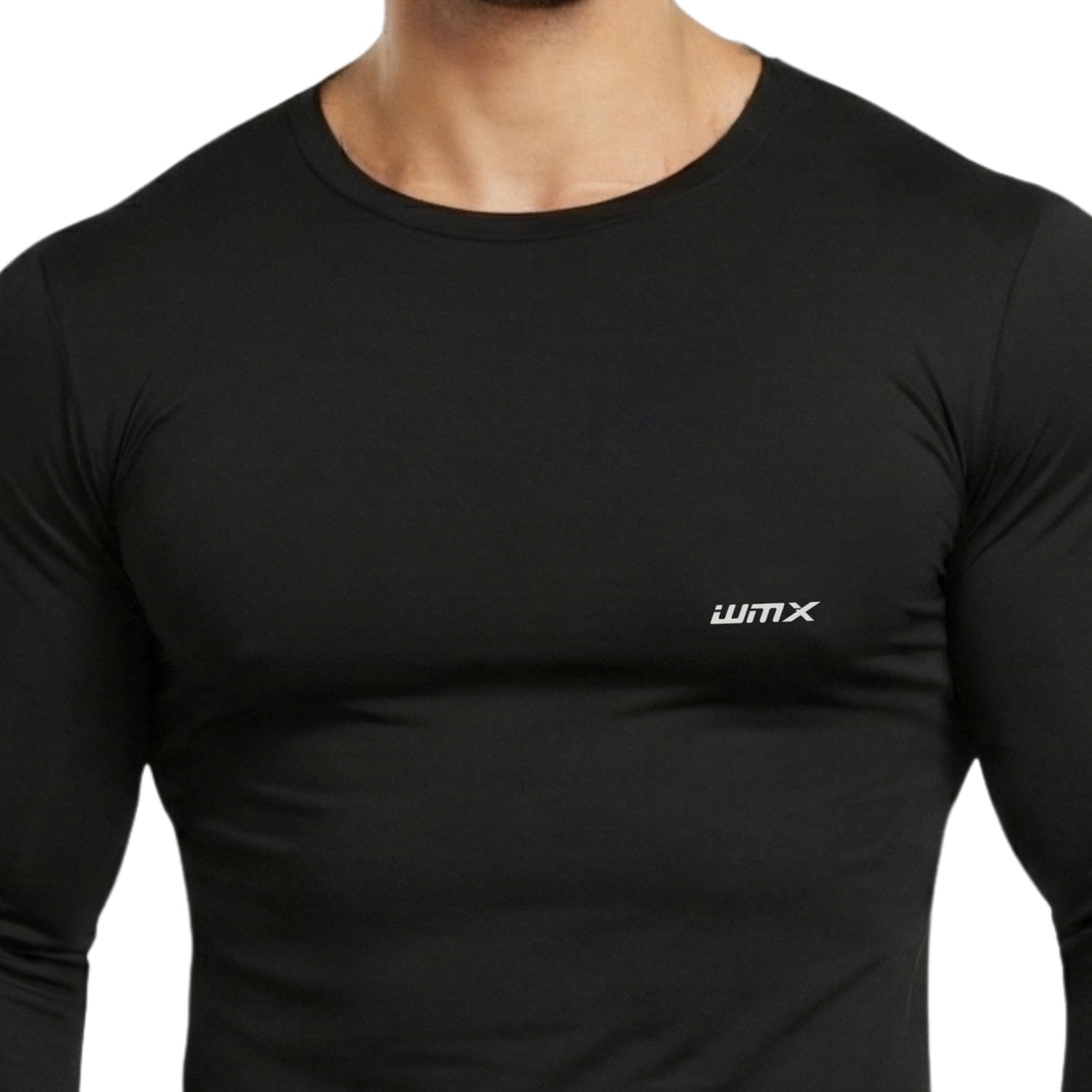 WMX Compression Swimming t Shirt Full Sleeves for Men (X-Large, Black)
