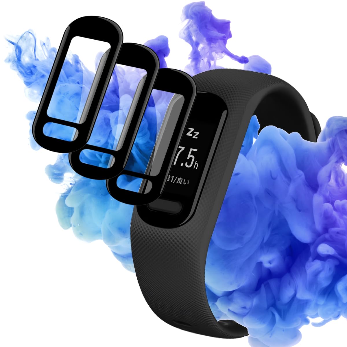 Amazon | 対応 GARMIN(ガーミン) vivosmart 5 フィルム 画面保護 