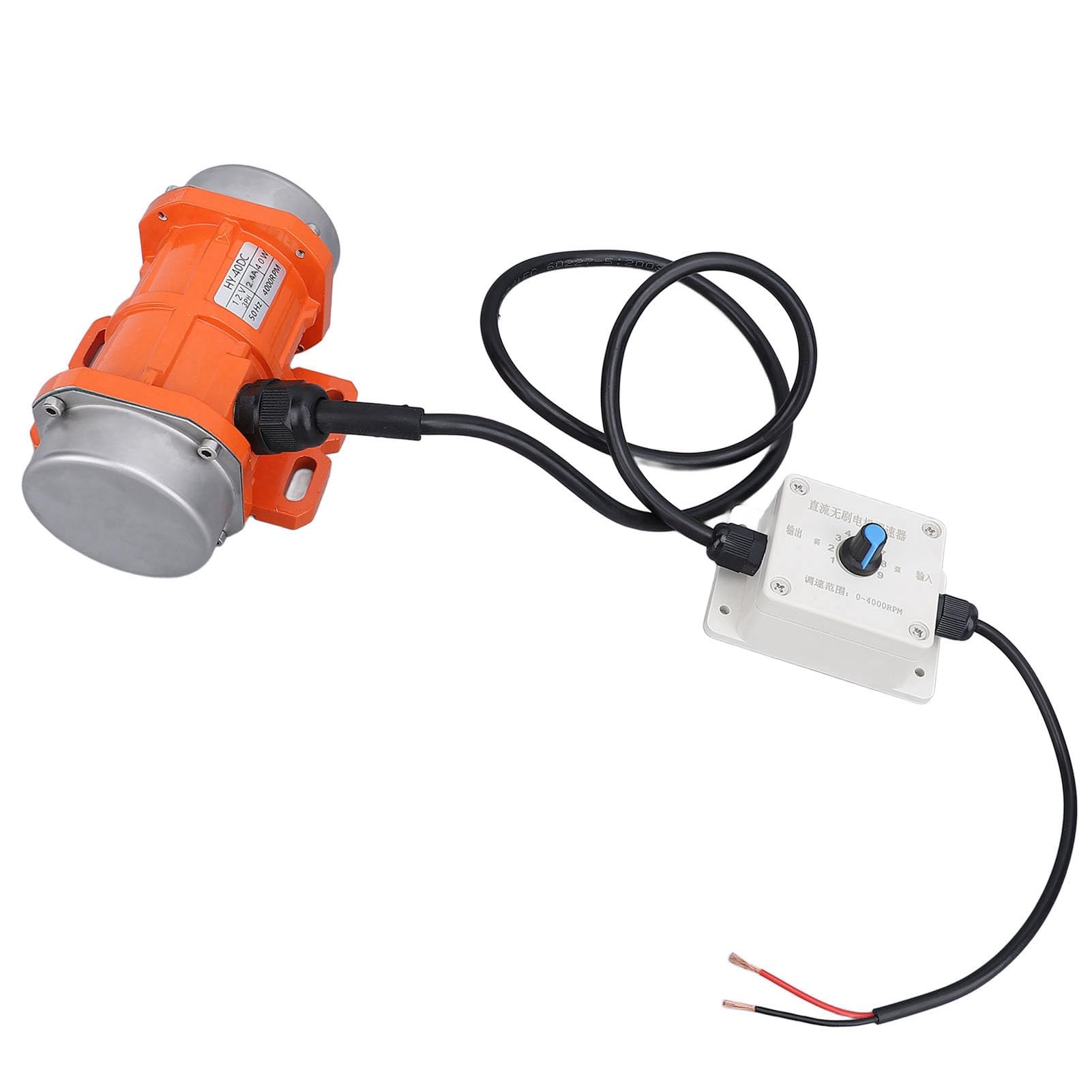 Generic Motore di Vibrazione, Motore a Vibrazione CC CC da 4000 Giri/Min Vibratore in Lega in Lega in di Alluminio con Shaker (40W)