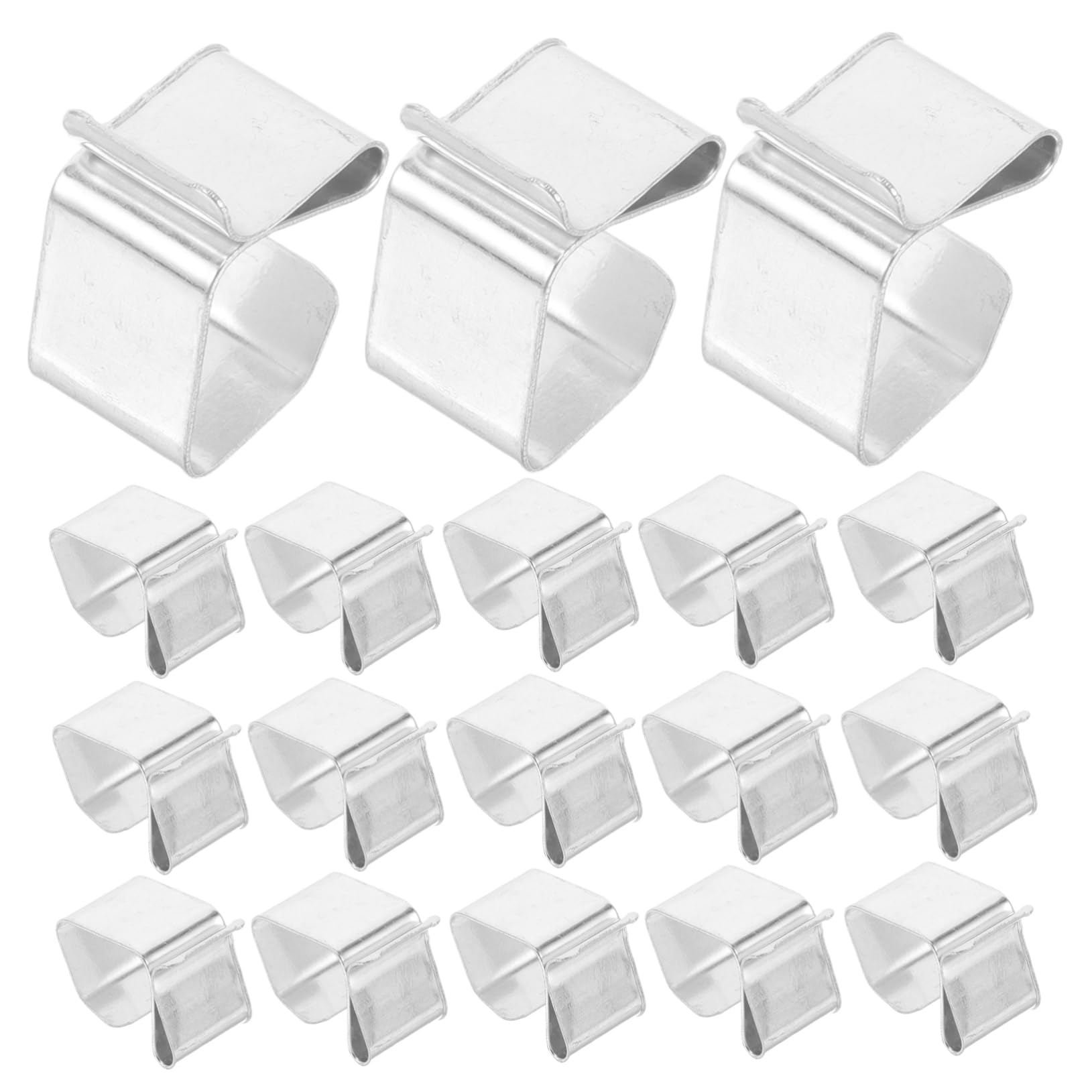 Angoily 50pcs Outdoor Lighting Hooks Metal Gutter Clips for String Lights Decorative Light Hangers for Yard