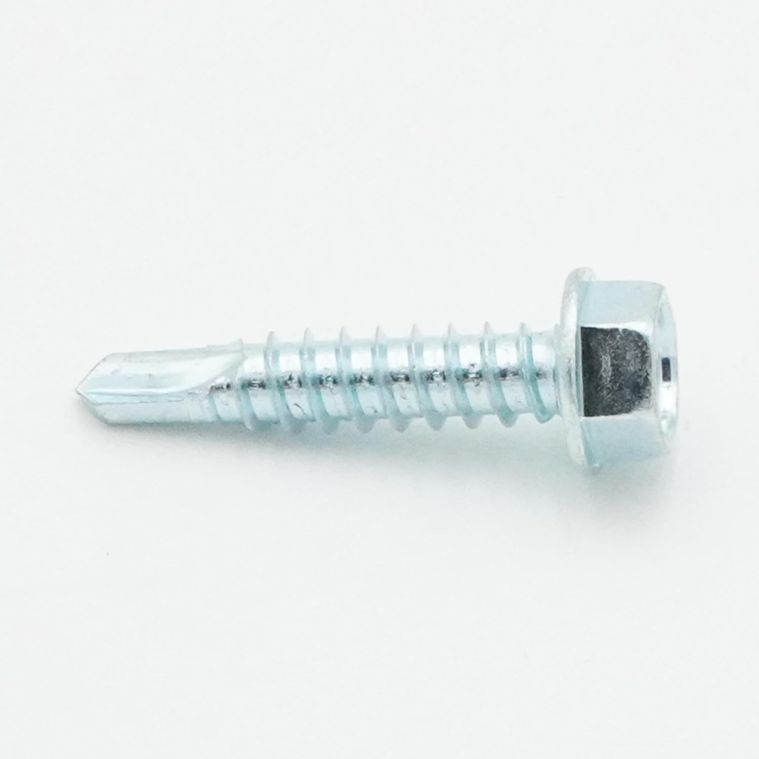 Malco BT164G 12-14X1 Bit-Tip #3 Point Self-Tapping & Self-Drilling Sheet Metal Screws- 5/16" Hex Washer Head | HVAC Fastners | Structural & Layered Metal (Count)