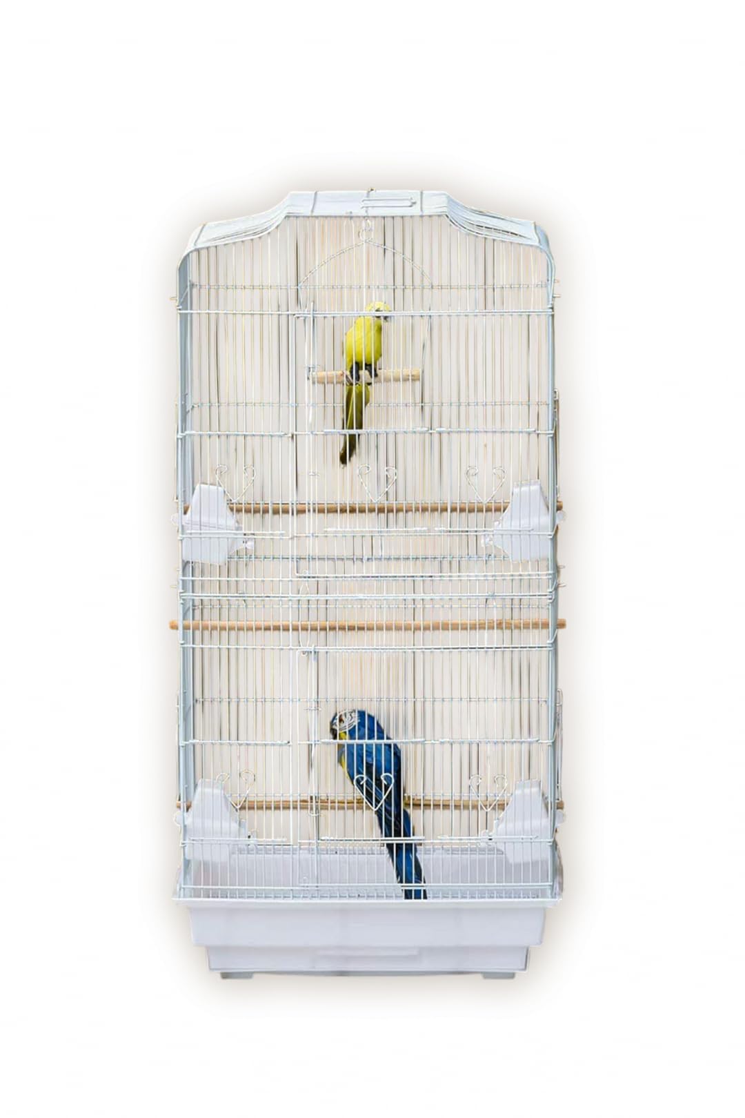 FEFE Bird Cage Budgie Cage with Stand & Storage Parrot Cage Black Iron Flight Cage for Small lovebird/Cockatiel/Parakeet/Conure/Finch/Budgie/Canary 130cm High with Stand Black