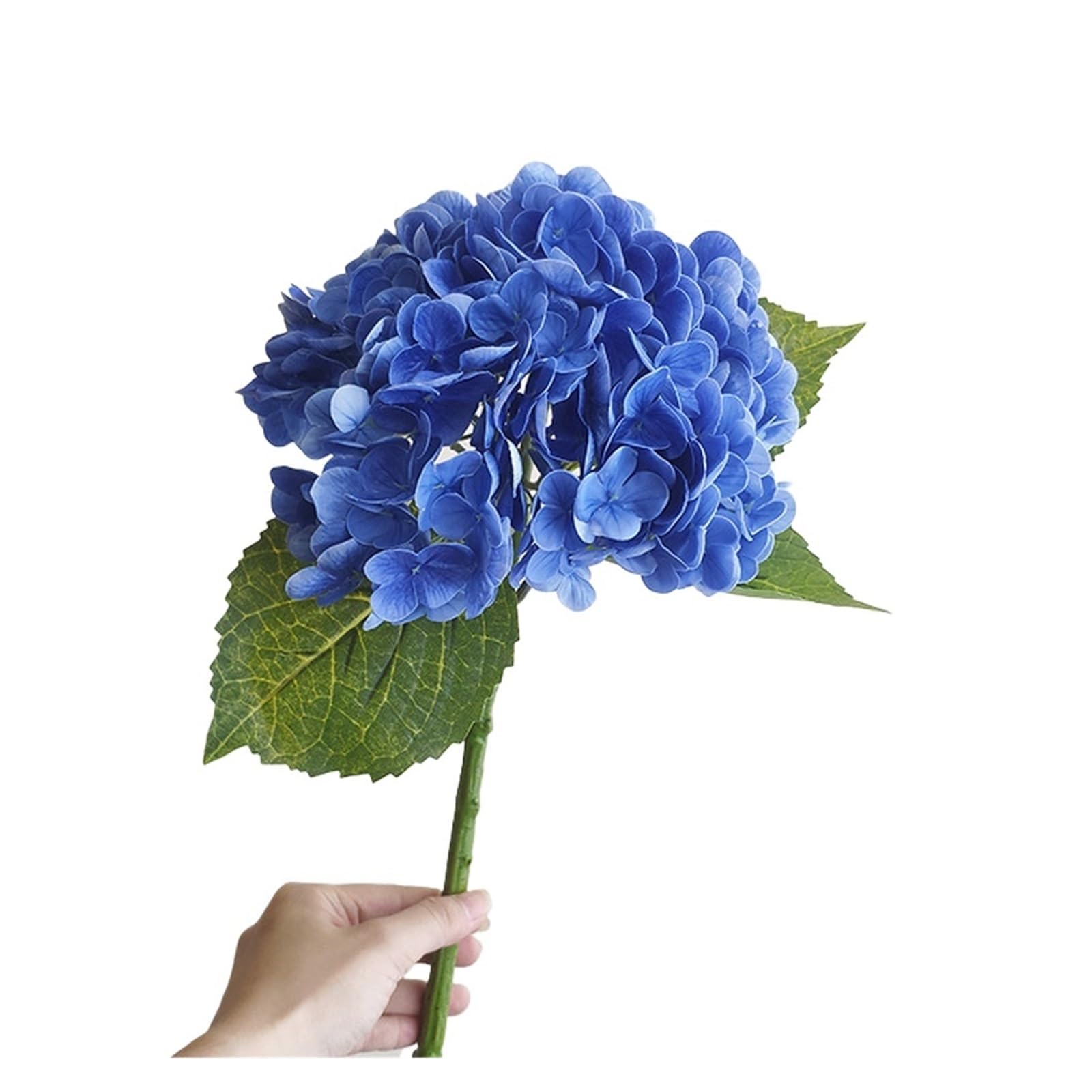 ITRHJTGP Artificial Hydrangea Blue Artificial Hydrangea Flowers Real Touch Branches Decoration Wedding Bouquet Flower Arrangement For decorative