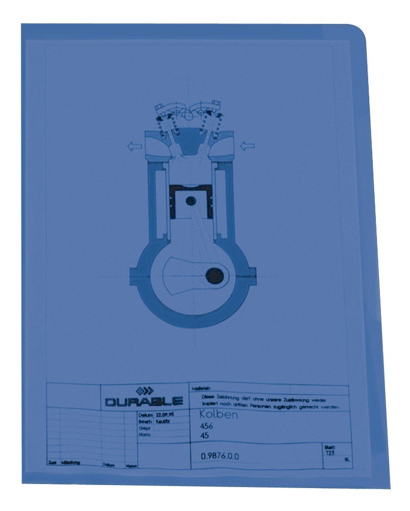 Durable BUSINESS Pockets 50 A4 Blue 233906