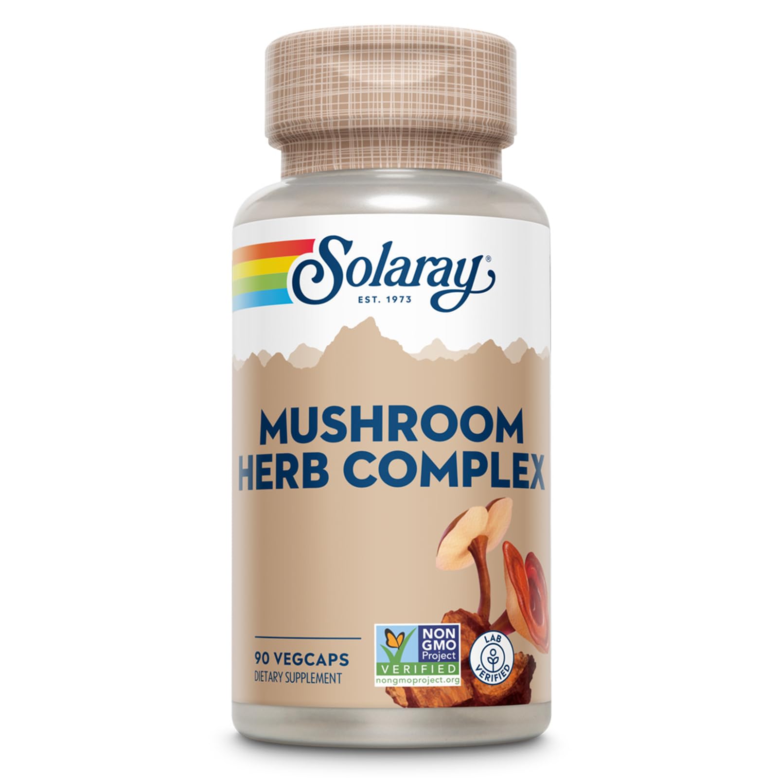 SOLARAYMushroom Herb Complex Supplement | 90 Count