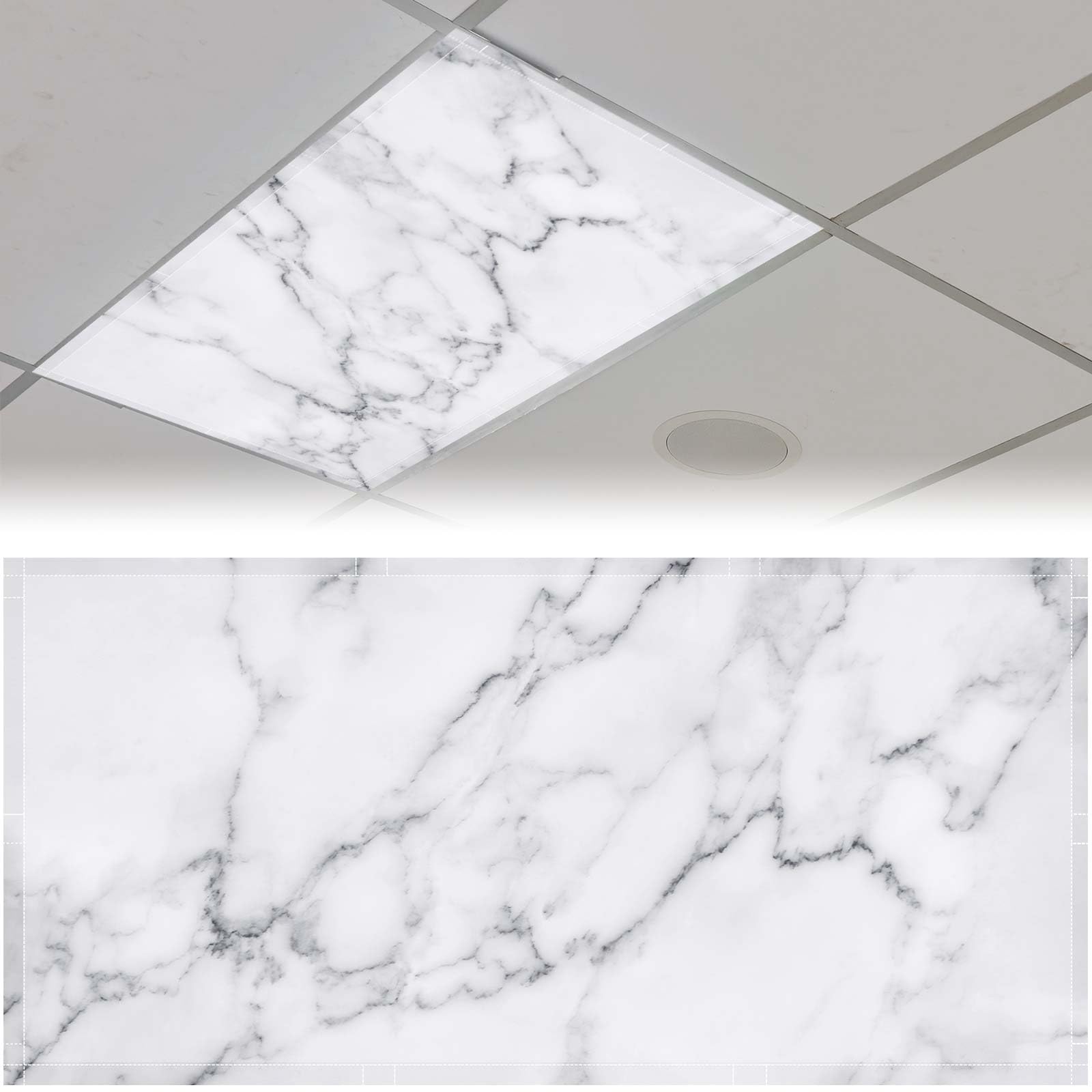 Patelai 4 x 2 Feet Fluorescent Light Cover for Fabric Ceiling Classroom Magnetic Cubicle Shade with 10 Magnets Fluorescent Light Filters for School