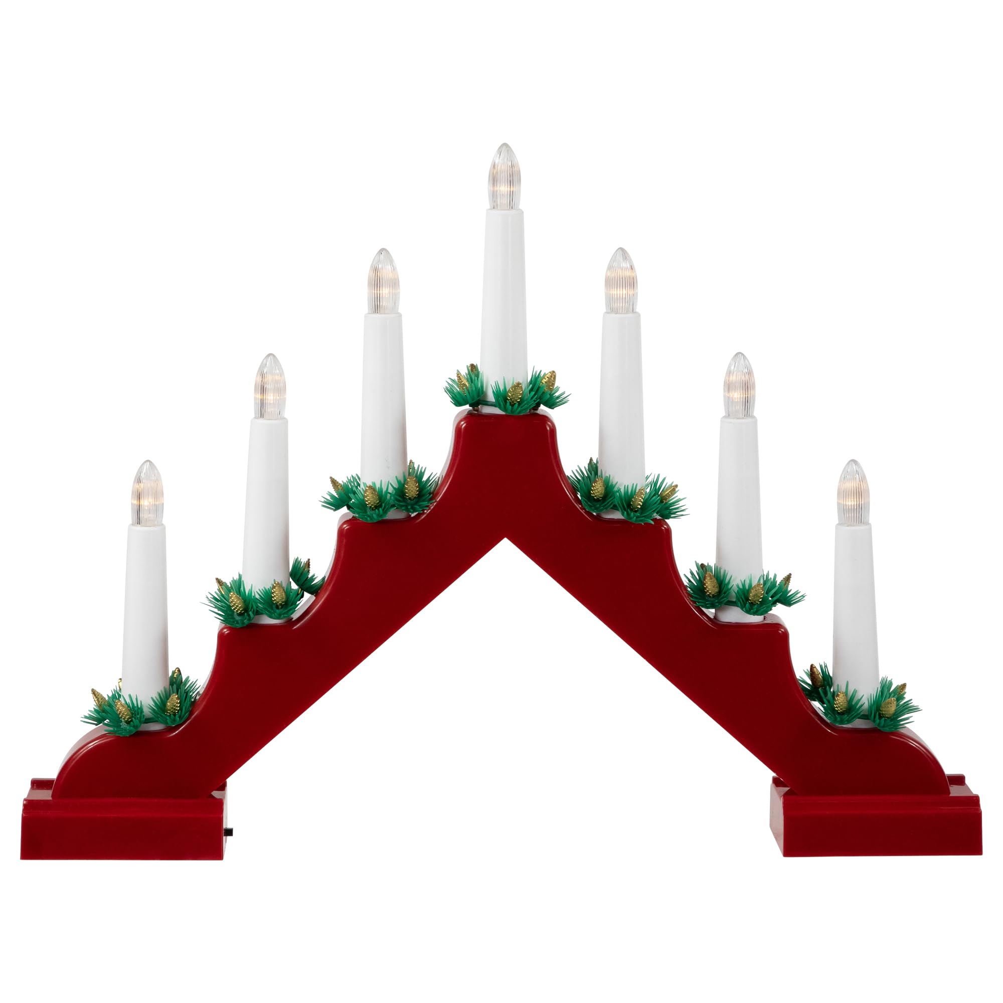Northlight LED Lighted Christmas Candelabra Bridge - 13