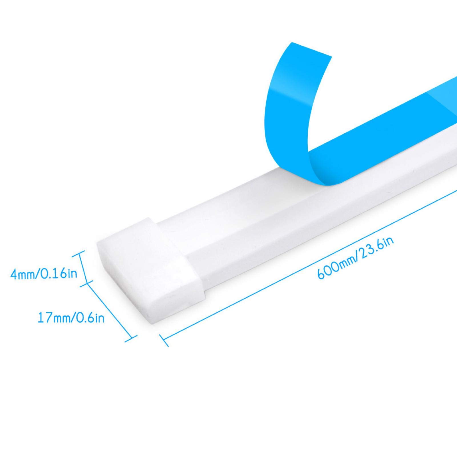 Tylne światła samochodowe Yctze do taśm Led do samochodu do kierunkowskazów Zewnętrzna taśma LED migająca światło do jazdy dziennej ultra cienka 60 cm samochodowa miękka rurka kierunkowskaz migający