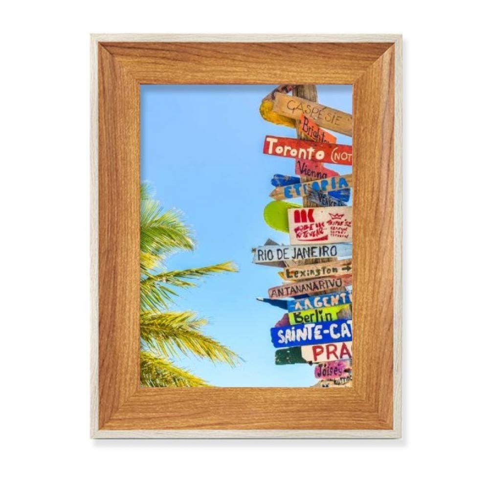 Tableau art peinture cadre de photo en bois de bureau pour décorer un salon moderne