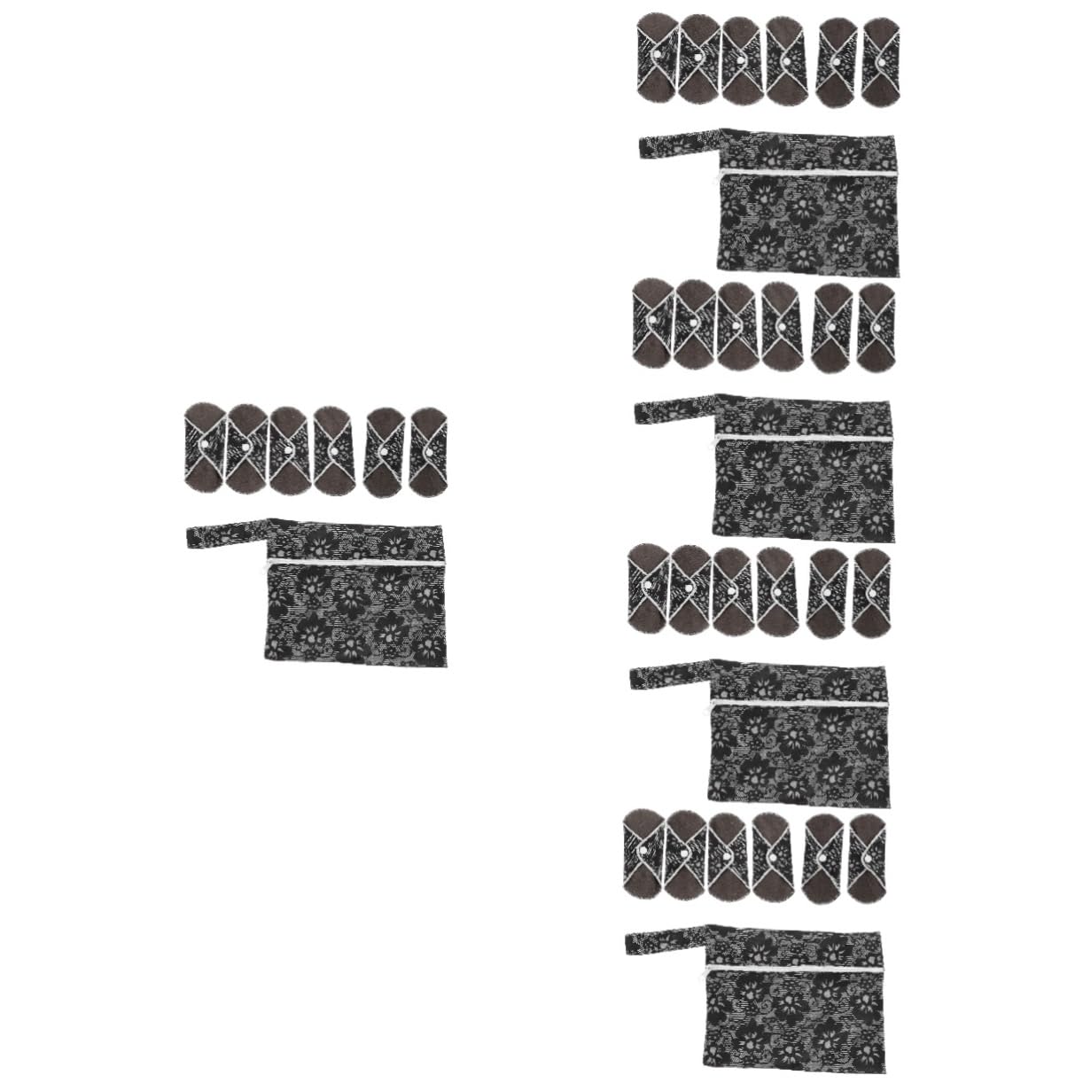 MAGICLULU 30 Piezas juego toallas tía servilleta forro pañal cuecas menstruales Toalla sanitaria reutilizable toallas menstruales lavables servilletas sanitarias pequeña