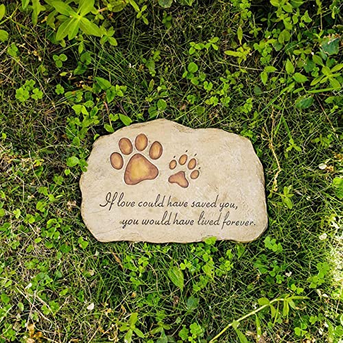 Piedra conmemorativa para mascotas con diseño impermeable 7