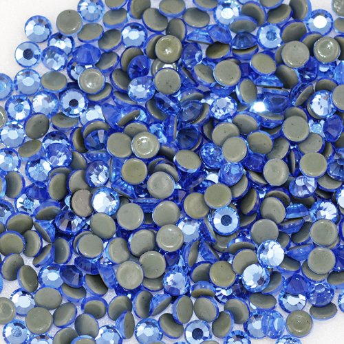 Premium PELLOSA Machine Cut Rhinestone Hot Fix SS-20(4.6mm-4.8mm) Light Sapphire 5 Gross