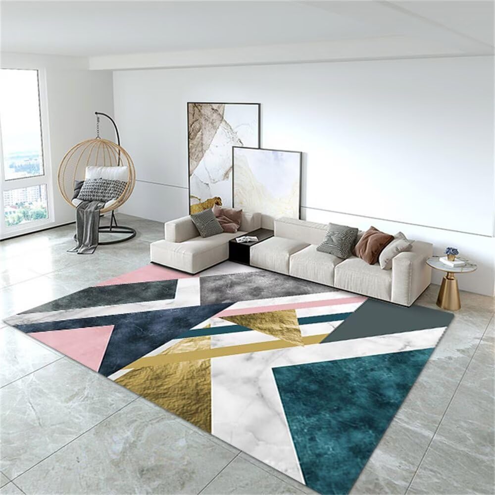 Tapis géométriques modernes 150x200cm grand confort durabilité