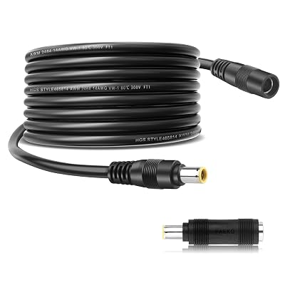14AWG DC 8mm Extension Cable,DC8mm Female to Male Adapter Cord,10FT | DC 7909 Power Extension Wire,Compatible with GZ Yeti,Solar Generator,Portable Power Station,Solar Panel