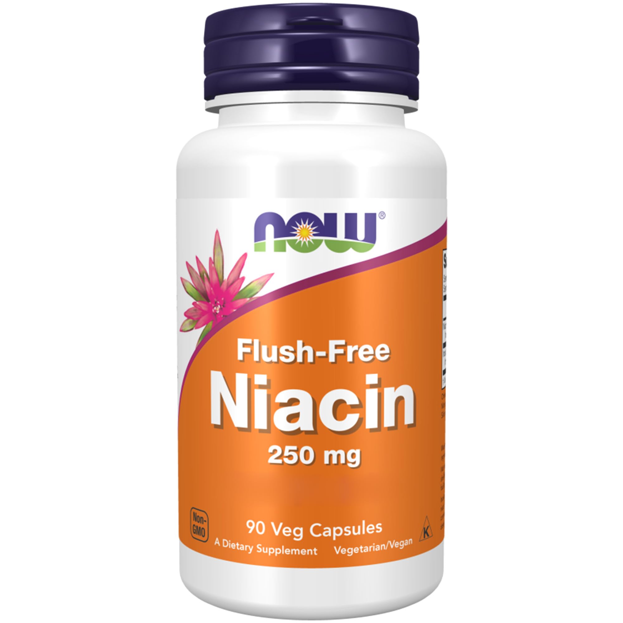 Now Foods, Niacin Flush-Free, Vitamina B3 senza Risciacquo, 250 mg, 90 Capsule vegane, Testato in Laboratorio, Senza Glutine, Senza Soia, Vegetariano, Non OGM