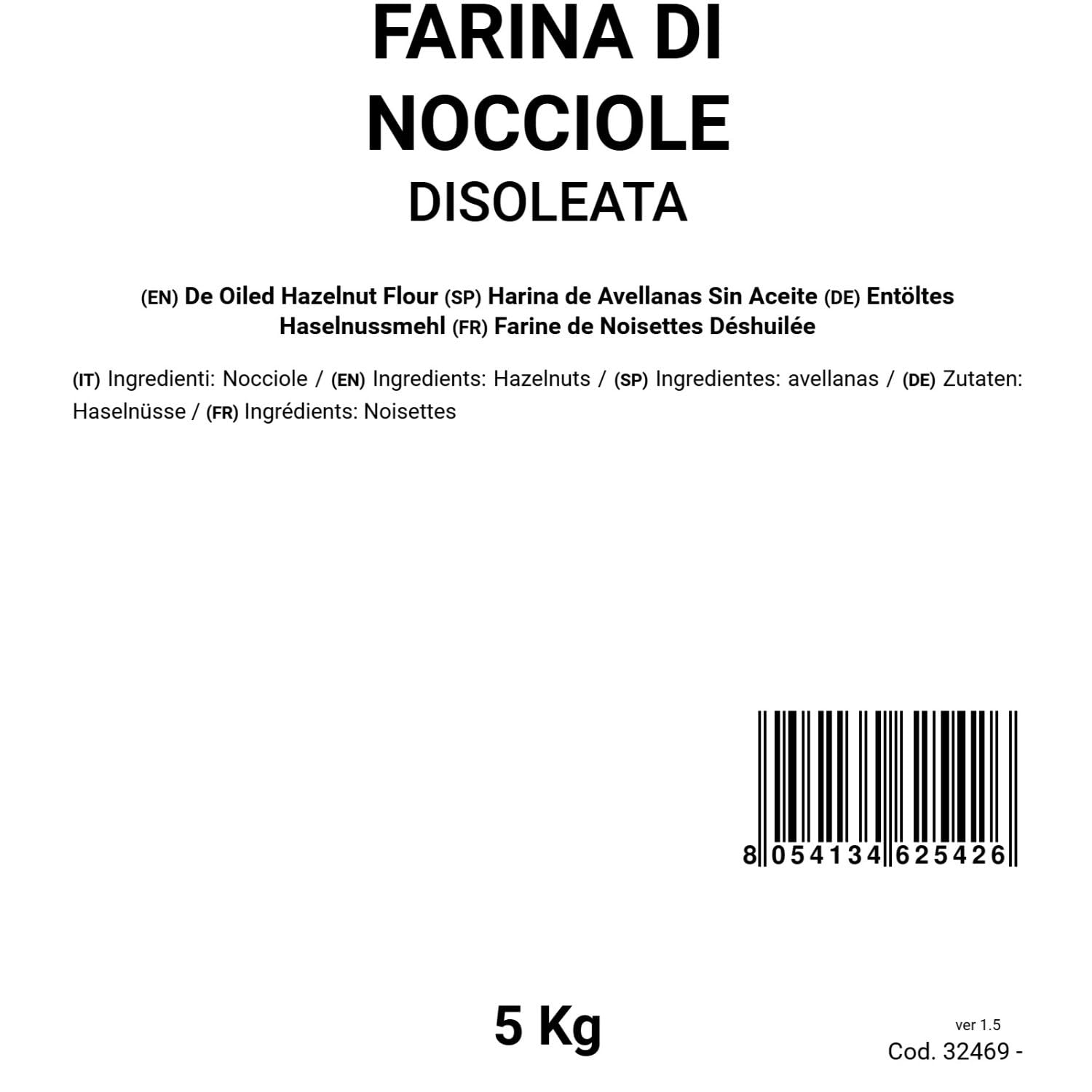 Harina de avellana desaceitada 5 kg