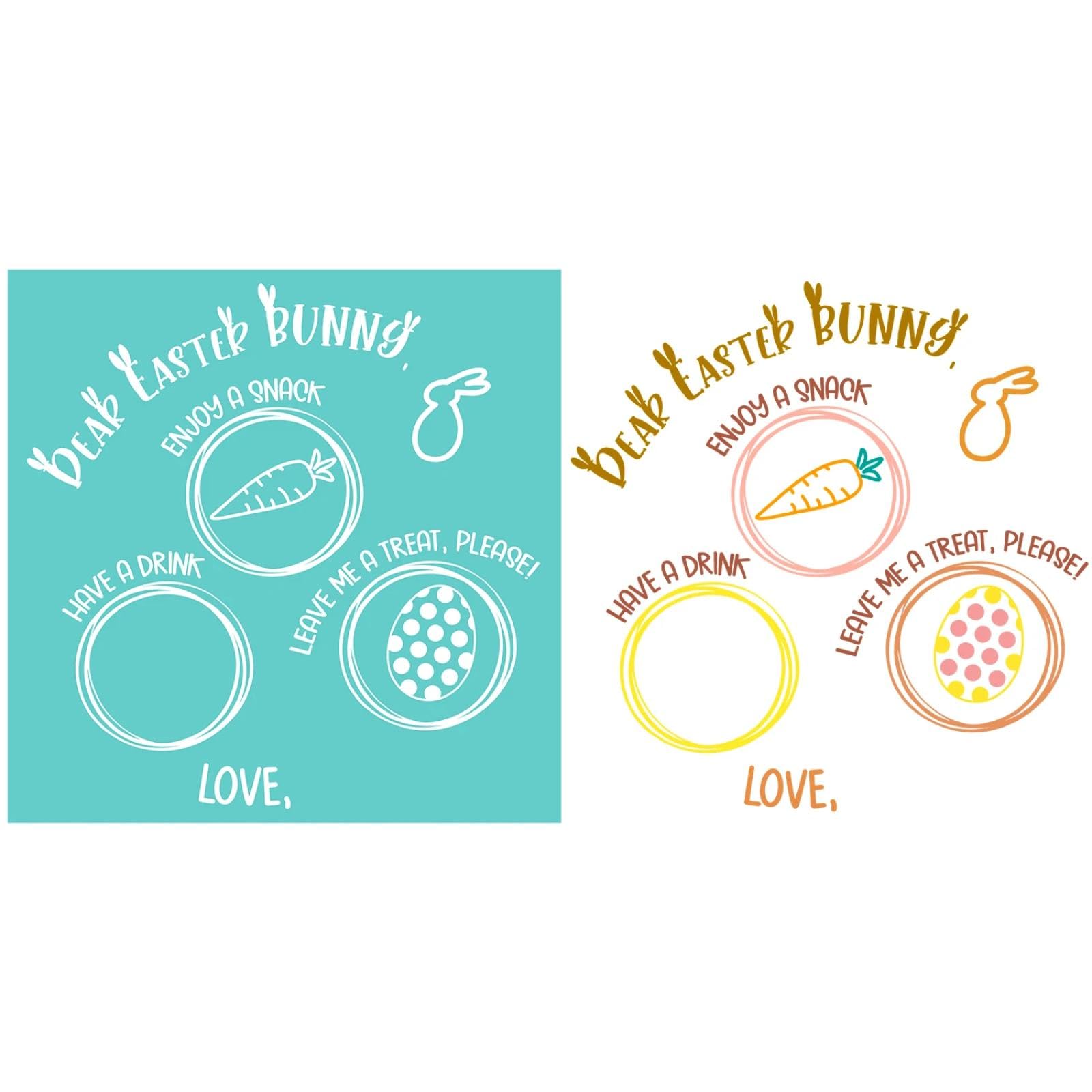 MANGOUSONG Screen Printing Kit,25.3x25.3cm Carrot Silk Screen Stencils Reusable Silkscreen Print Kit for Printing Handbag Decoration Template ?Seal Tool