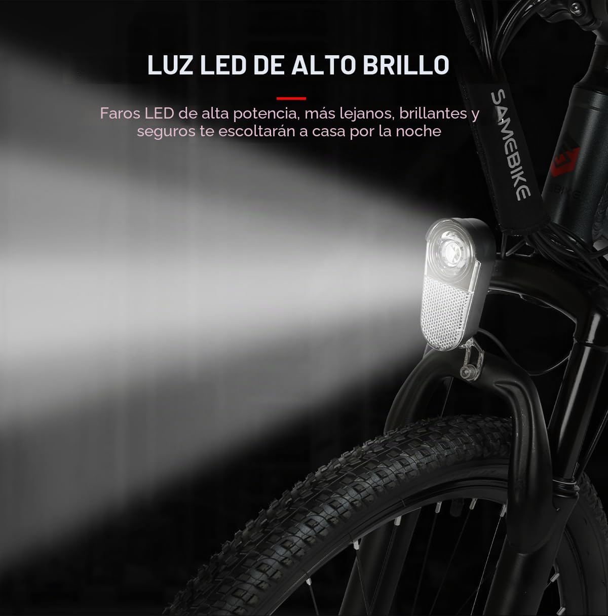 SAMEBIKE Bicicleta eléctrica de 26 Pulgadas con batería extraíble 36V13 Ah Bicicleta eléctrica de montaña, Bicicleta eléctrica Todoterreno para Adultos, Hombres y Mujeres (SY26)