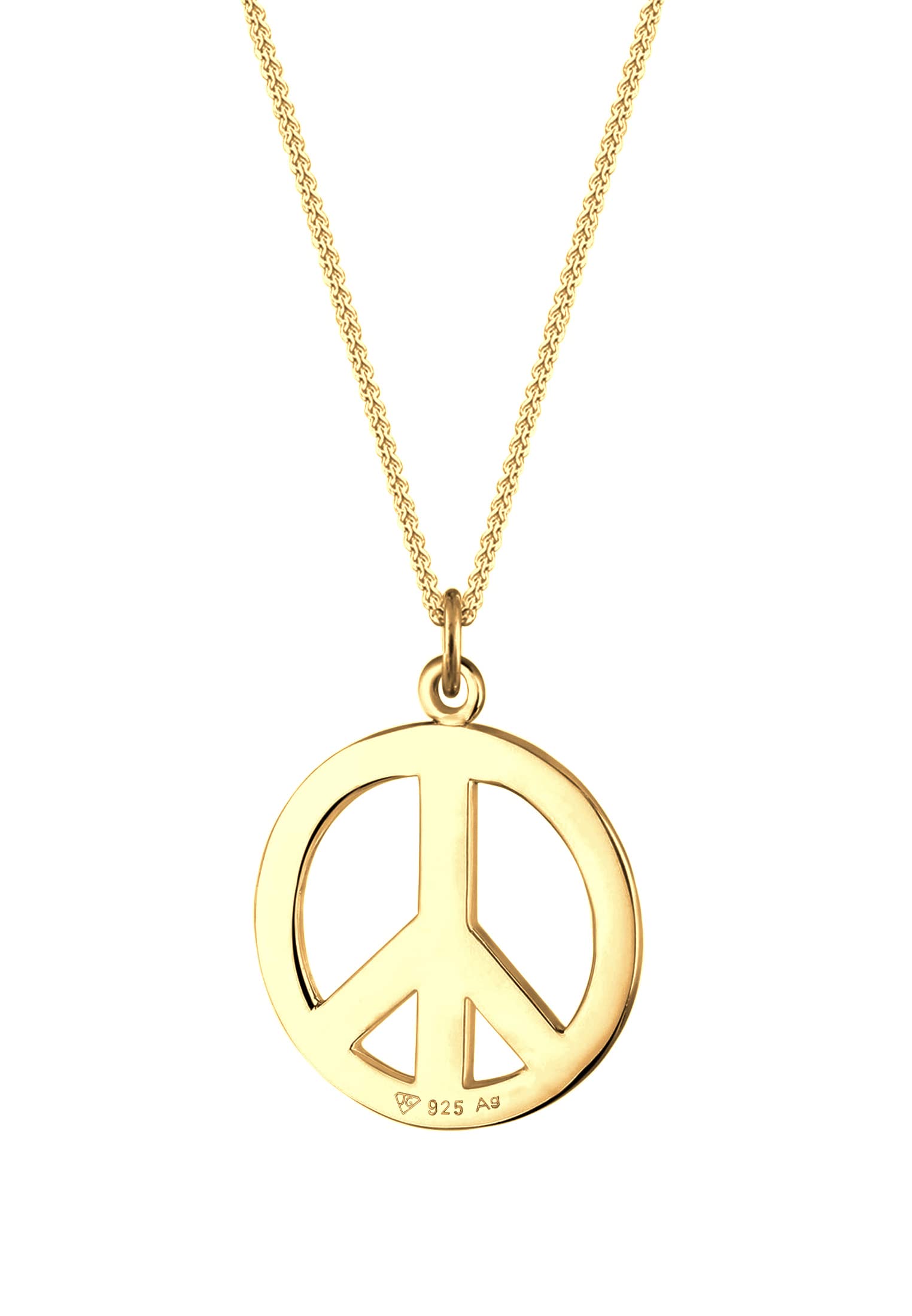Elli Collana Donne Segno di Pace Boho in Argento Sterlino 925