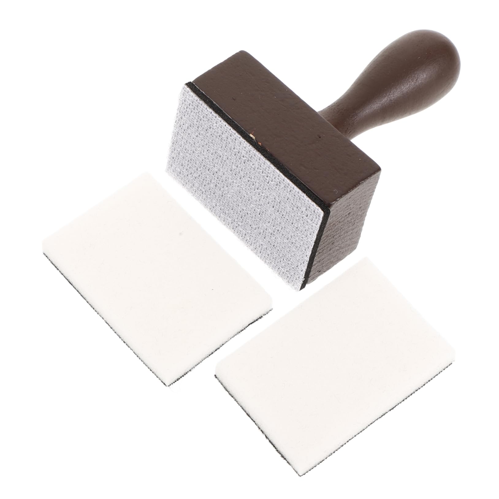 KOMBIUDA Wood Handle Colored Sponge Stamp Set for DIY Projects Vintage Style Ink Blending Tool