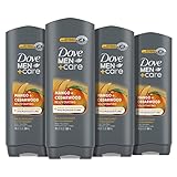 Dove Men+Care Body Wash Rejuvenating Mango + Cedarwood 4 Count for Men with 24-Hour Nourishing Micromoisture Technology 18 oz