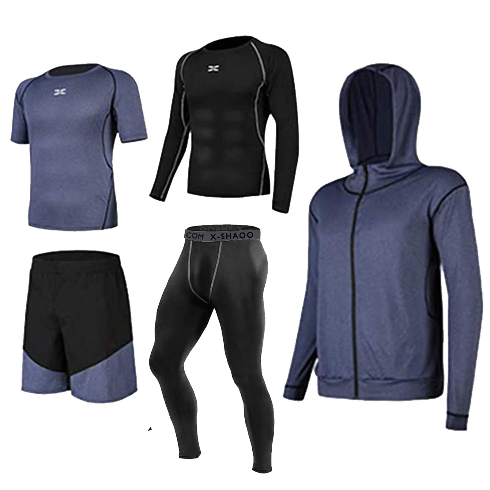 Abbigliamento da palestra da uomo Sport Running Set Fitness Allenamento Tute