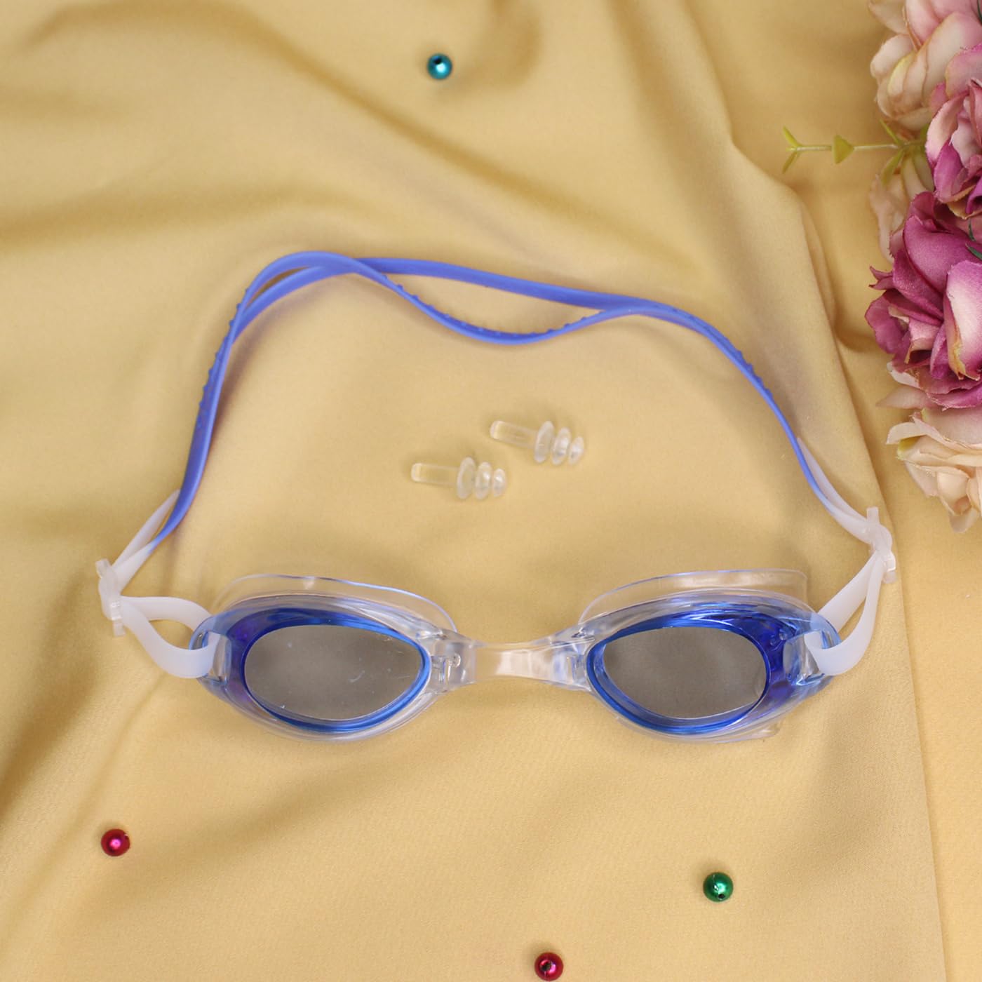 BOXO Professional Anti Fog Clear Swimming Goggles Anti-UV Swimming Goggles with a Case Cover & Ear Protection Buds 15 gm Pack of 1 (M2) (B07QYW87BT) Amazon Price History, Amazon Price Tracker