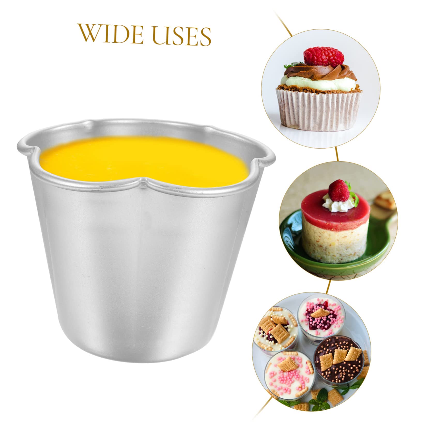 ABOOFAN 18pezzi Per Muffin Antiaderente Per Pudding Tartellette e Dolci Utensili e Resistenti Al